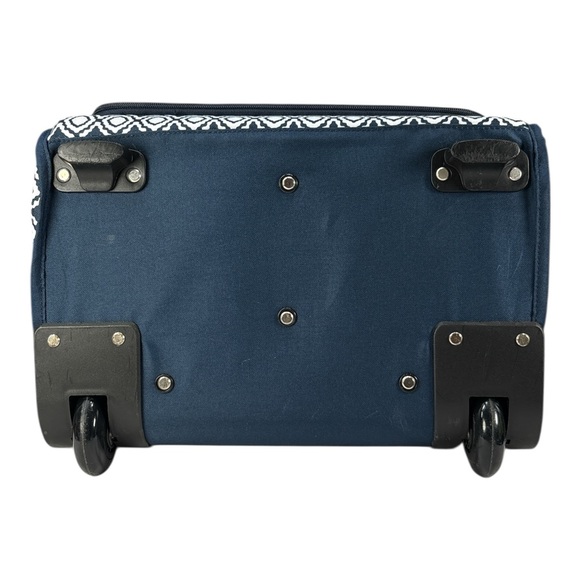 Thirty One Away We Go Roller Bag In Navy Perfect Pendant Carry On Initial K - Picture 11 of 11